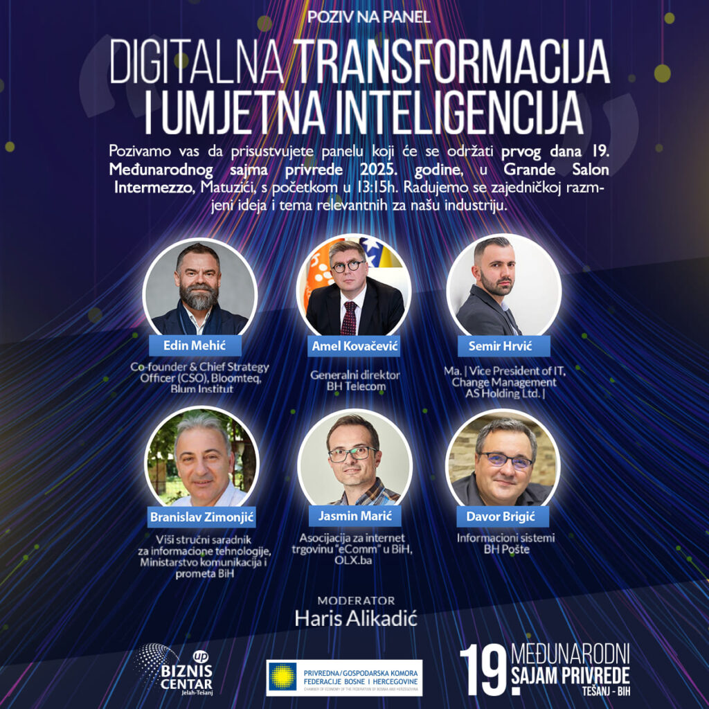 Centralni panel: Digitalna transformacija i umjetna inteligencija
